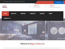 Tablet Screenshot of mirpurtraders.com